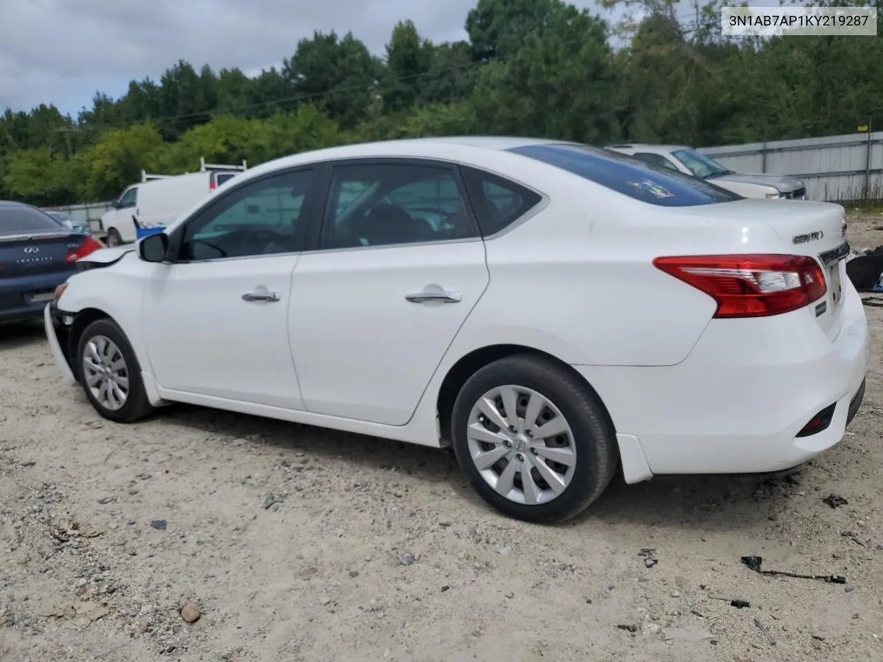 2019 Nissan Sentra S VIN: 3N1AB7AP1KY219287 Lot: 68993634