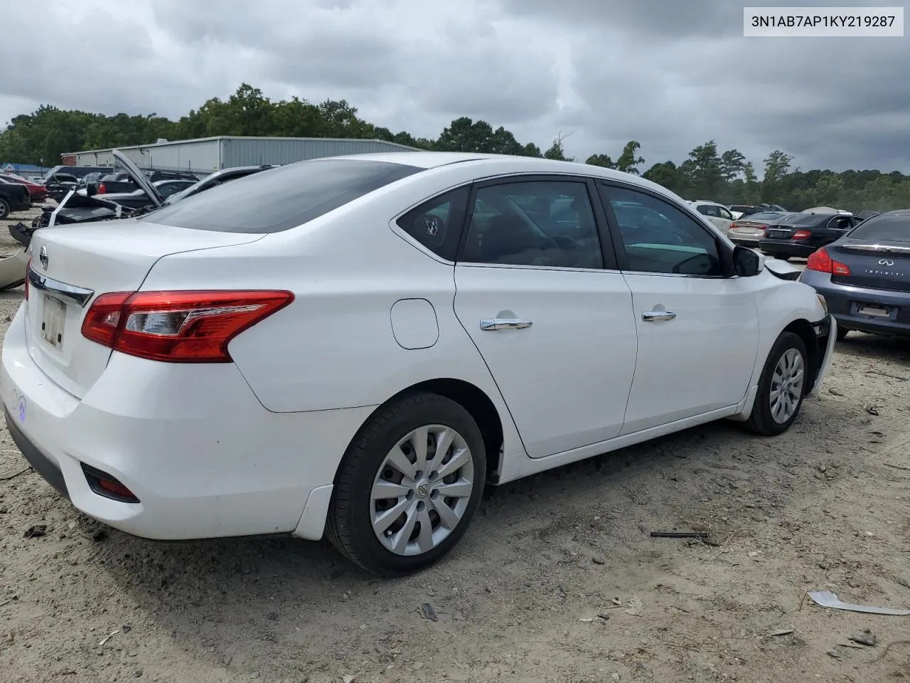 2019 Nissan Sentra S VIN: 3N1AB7AP1KY219287 Lot: 68993634