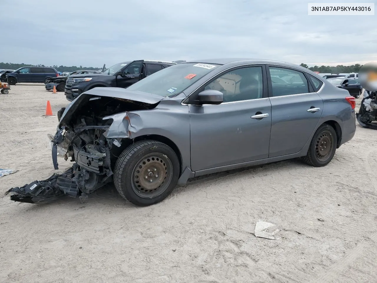 2019 Nissan Sentra S VIN: 3N1AB7AP5KY443016 Lot: 69034544