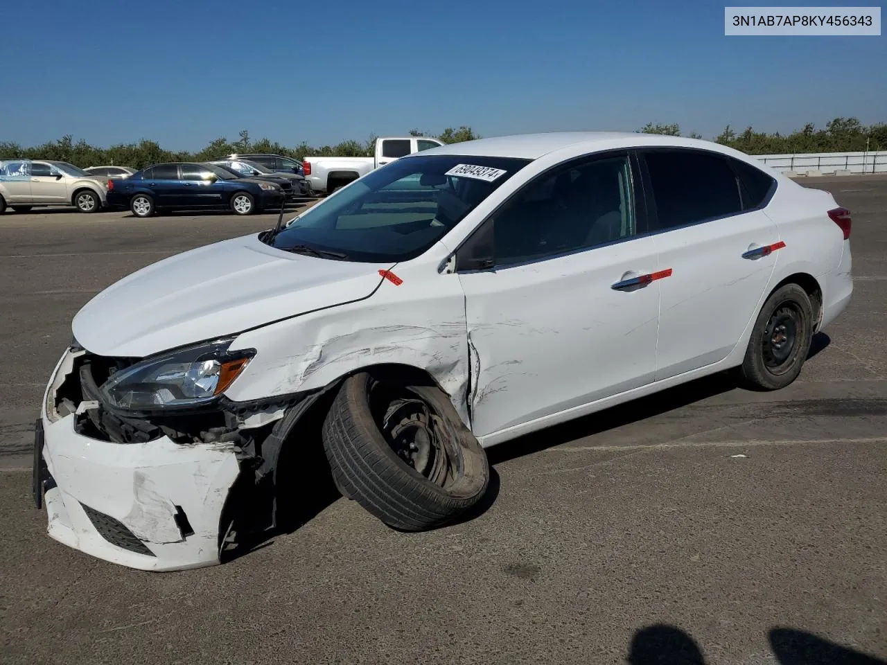 3N1AB7AP8KY456343 2019 Nissan Sentra S