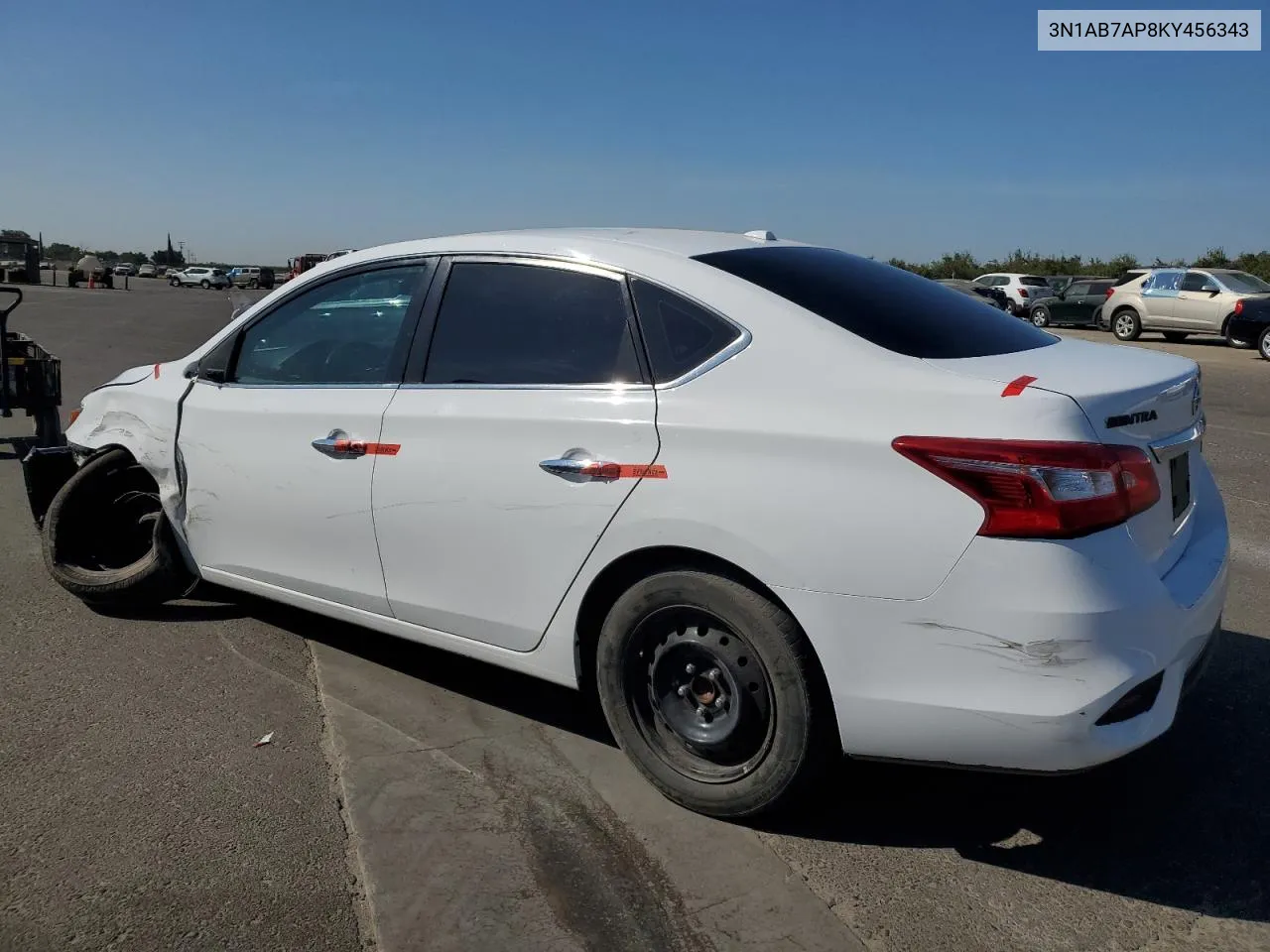 2019 Nissan Sentra S VIN: 3N1AB7AP8KY456343 Lot: 69049374