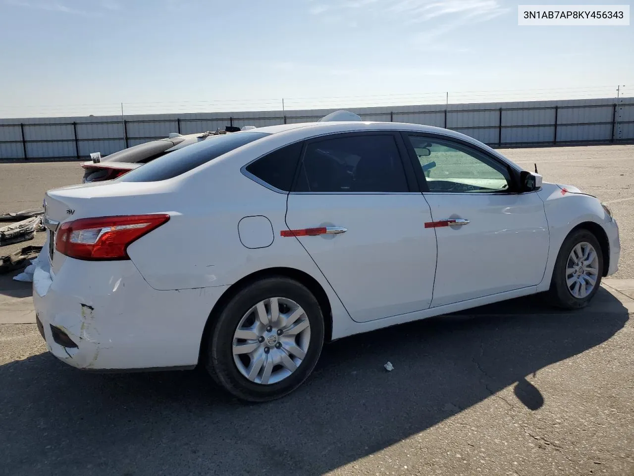 2019 Nissan Sentra S VIN: 3N1AB7AP8KY456343 Lot: 69049374