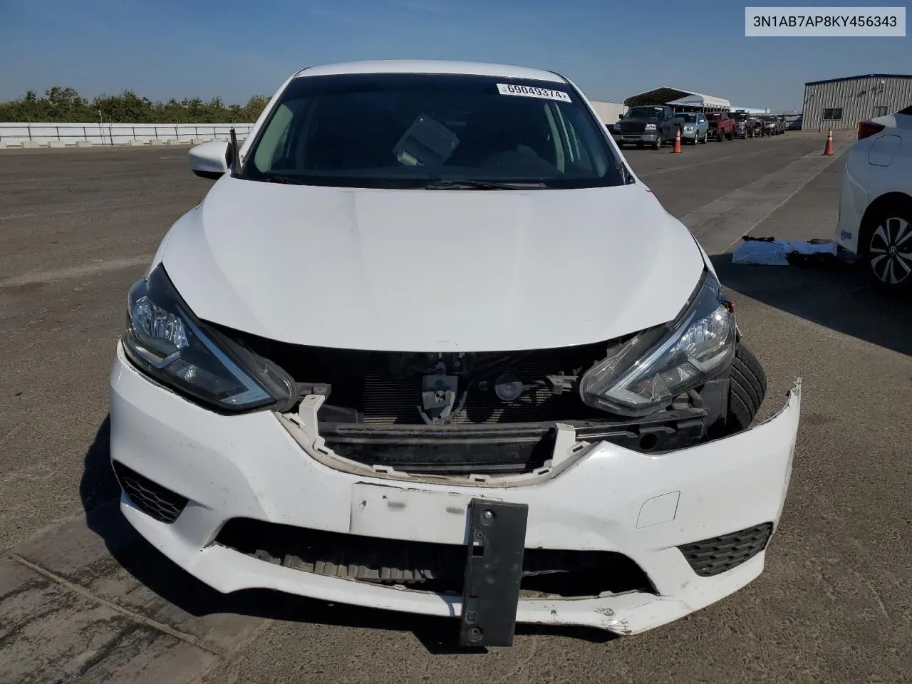 2019 Nissan Sentra S VIN: 3N1AB7AP8KY456343 Lot: 69049374