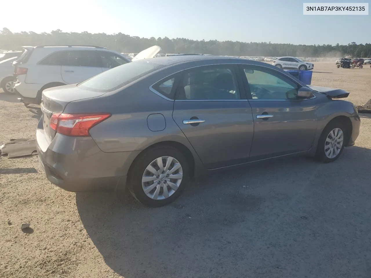 2019 Nissan Sentra S VIN: 3N1AB7AP3KY452135 Lot: 69080234