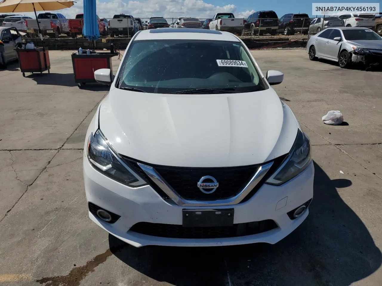 2019 Nissan Sentra S VIN: 3N1AB7AP4KY456193 Lot: 69089634