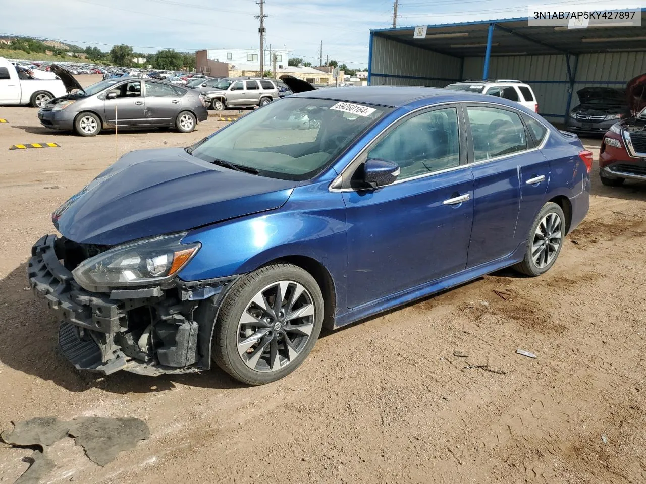 2019 Nissan Sentra S VIN: 3N1AB7AP5KY427897 Lot: 69260164