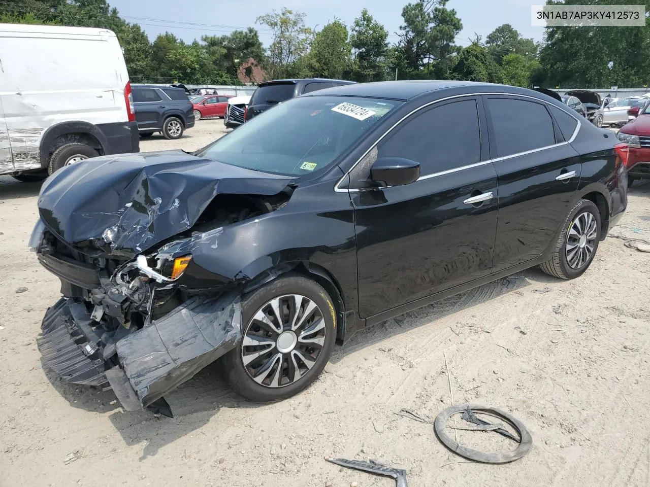 3N1AB7AP3KY412573 2019 Nissan Sentra S