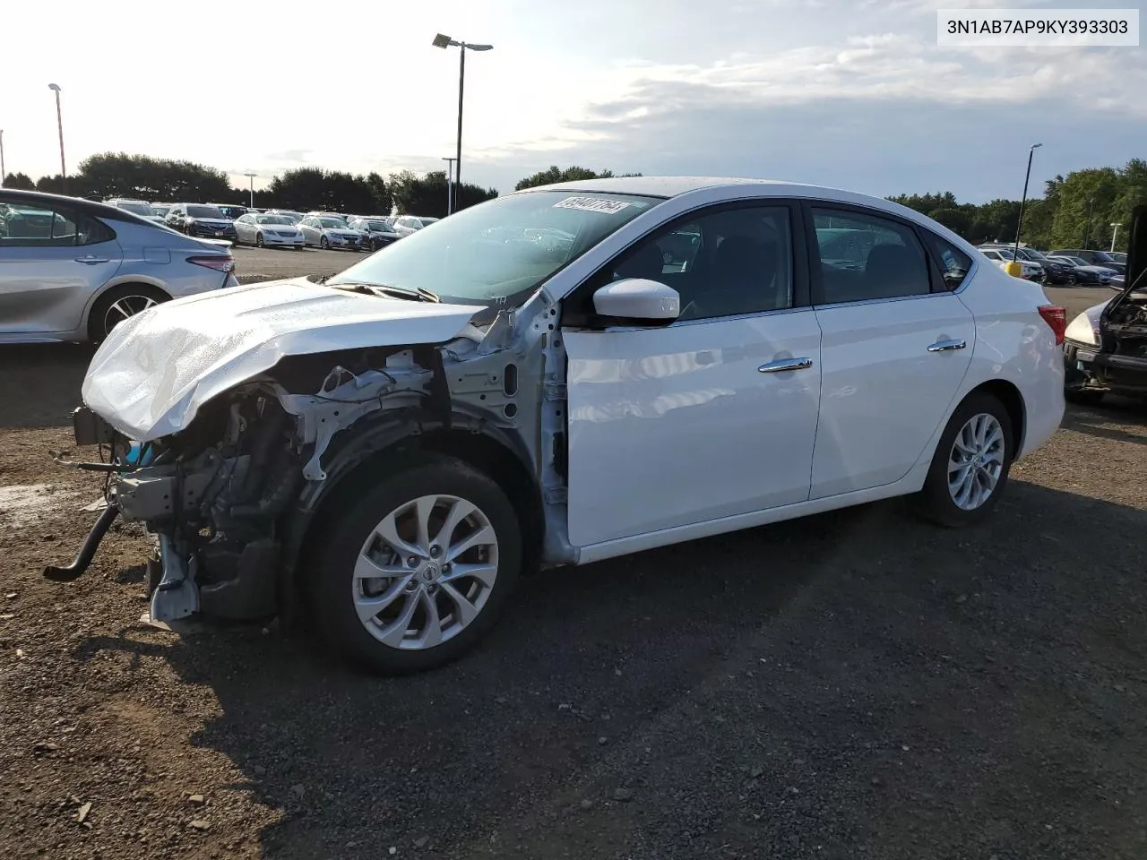 3N1AB7AP9KY393303 2019 Nissan Sentra S