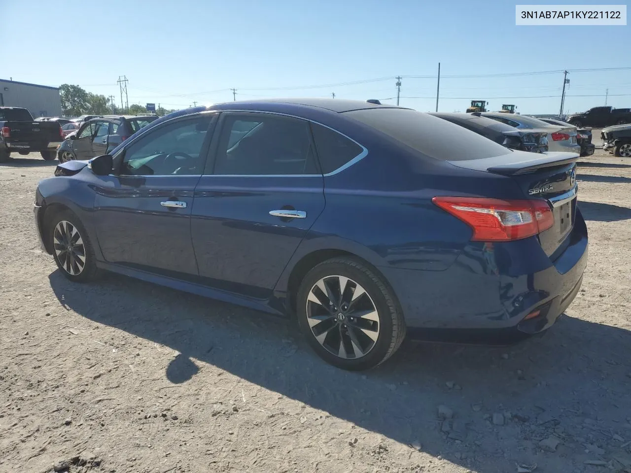 2019 Nissan Sentra S VIN: 3N1AB7AP1KY221122 Lot: 69414184