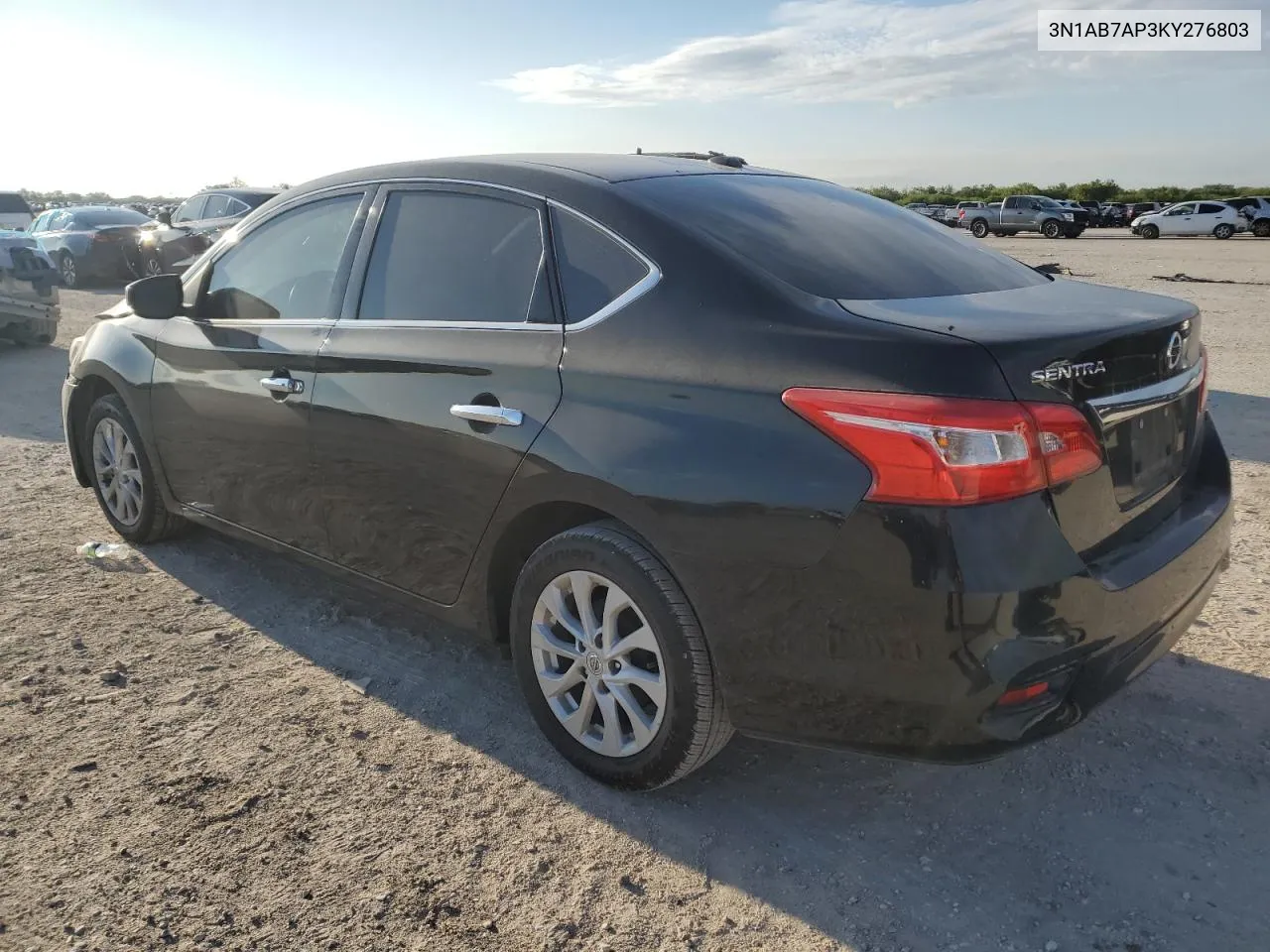 2019 Nissan Sentra S VIN: 3N1AB7AP3KY276803 Lot: 69422704