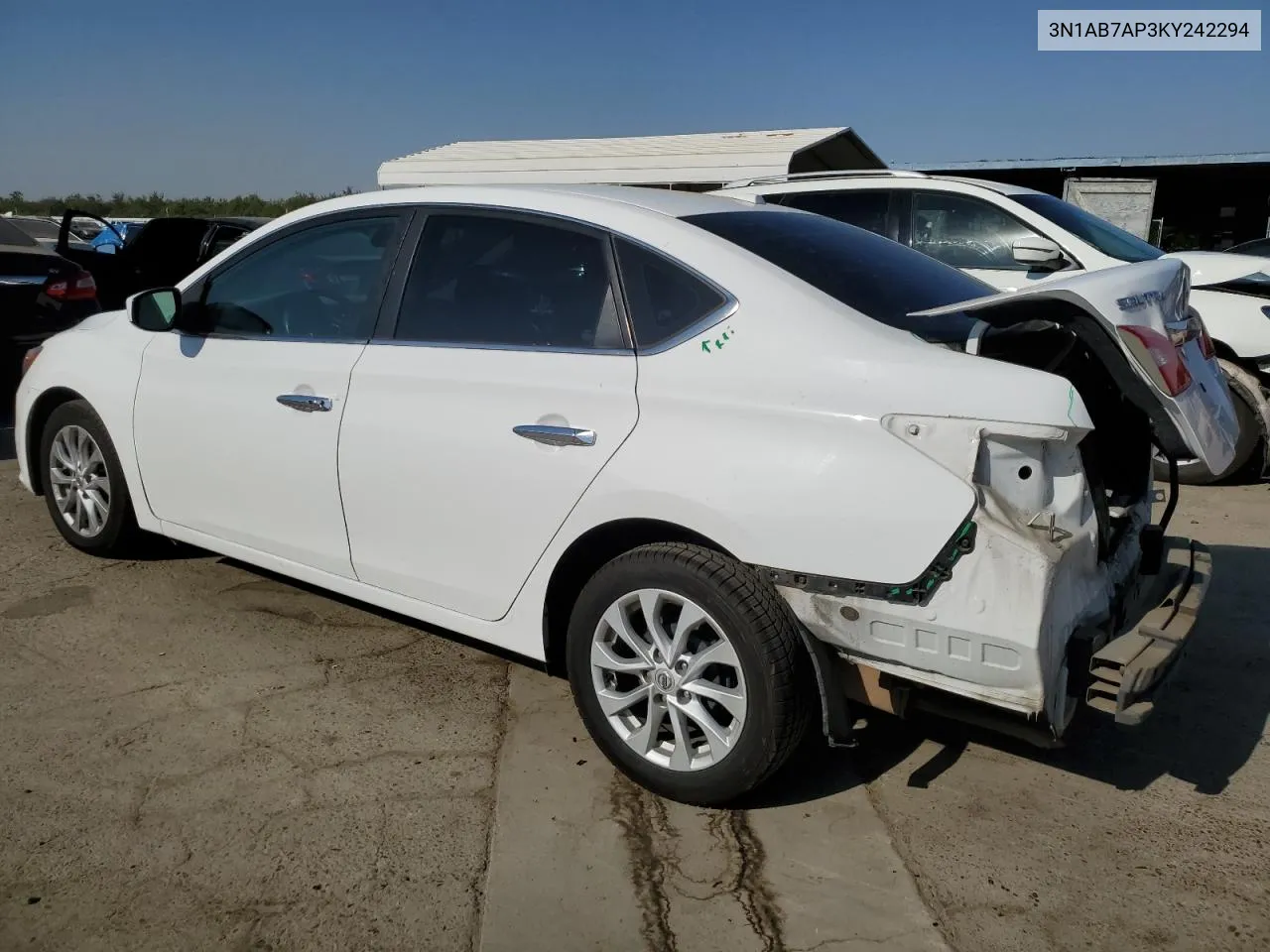 2019 Nissan Sentra S VIN: 3N1AB7AP3KY242294 Lot: 69535254