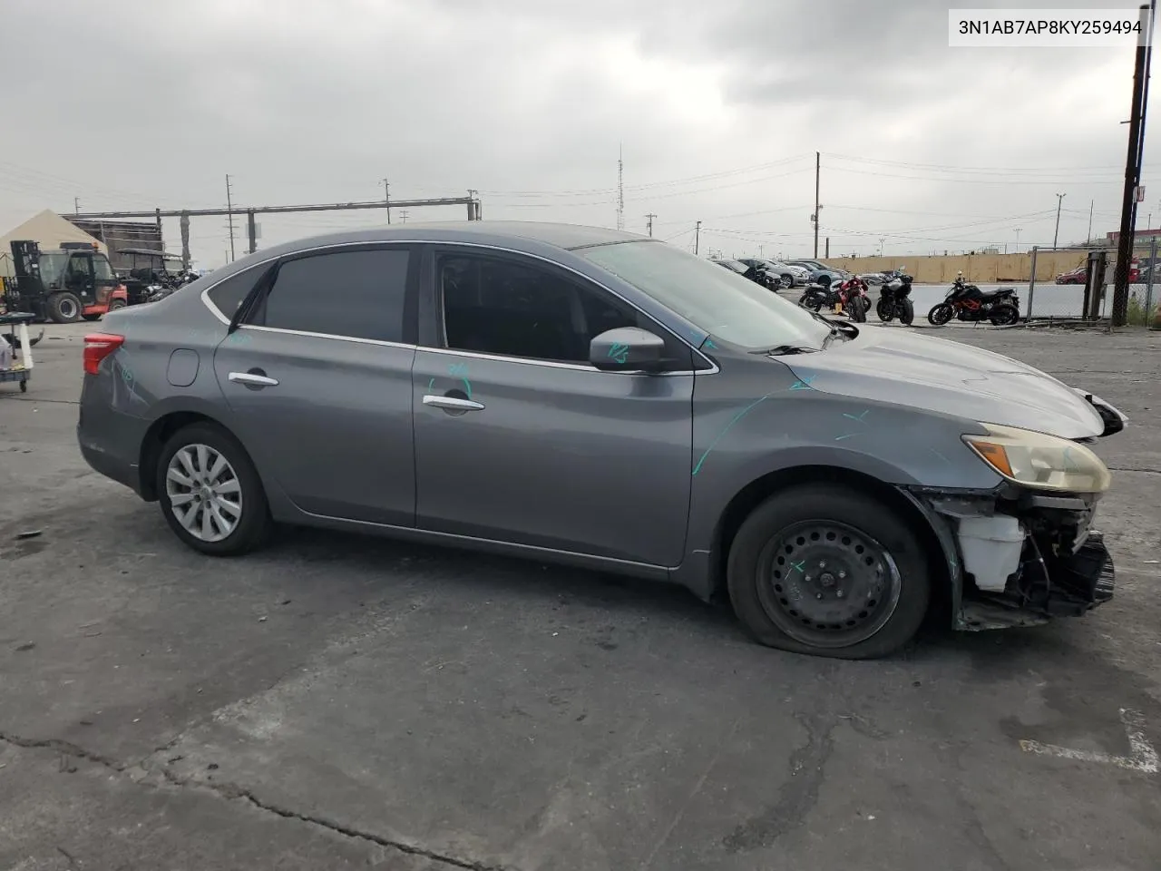 3N1AB7AP8KY259494 2019 Nissan Sentra S