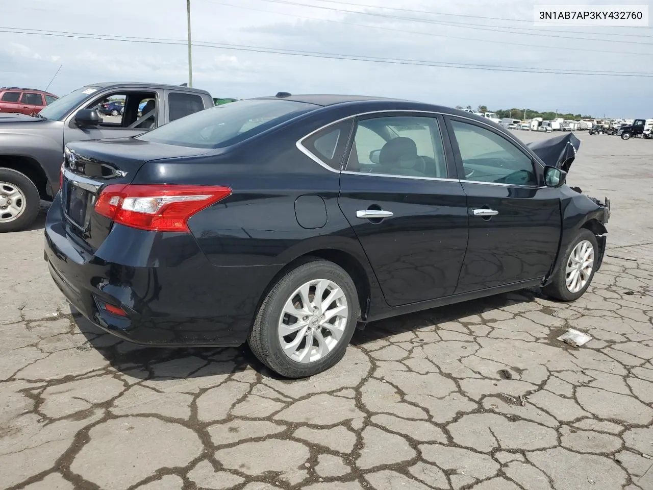 2019 Nissan Sentra S VIN: 3N1AB7AP3KY432760 Lot: 69839334