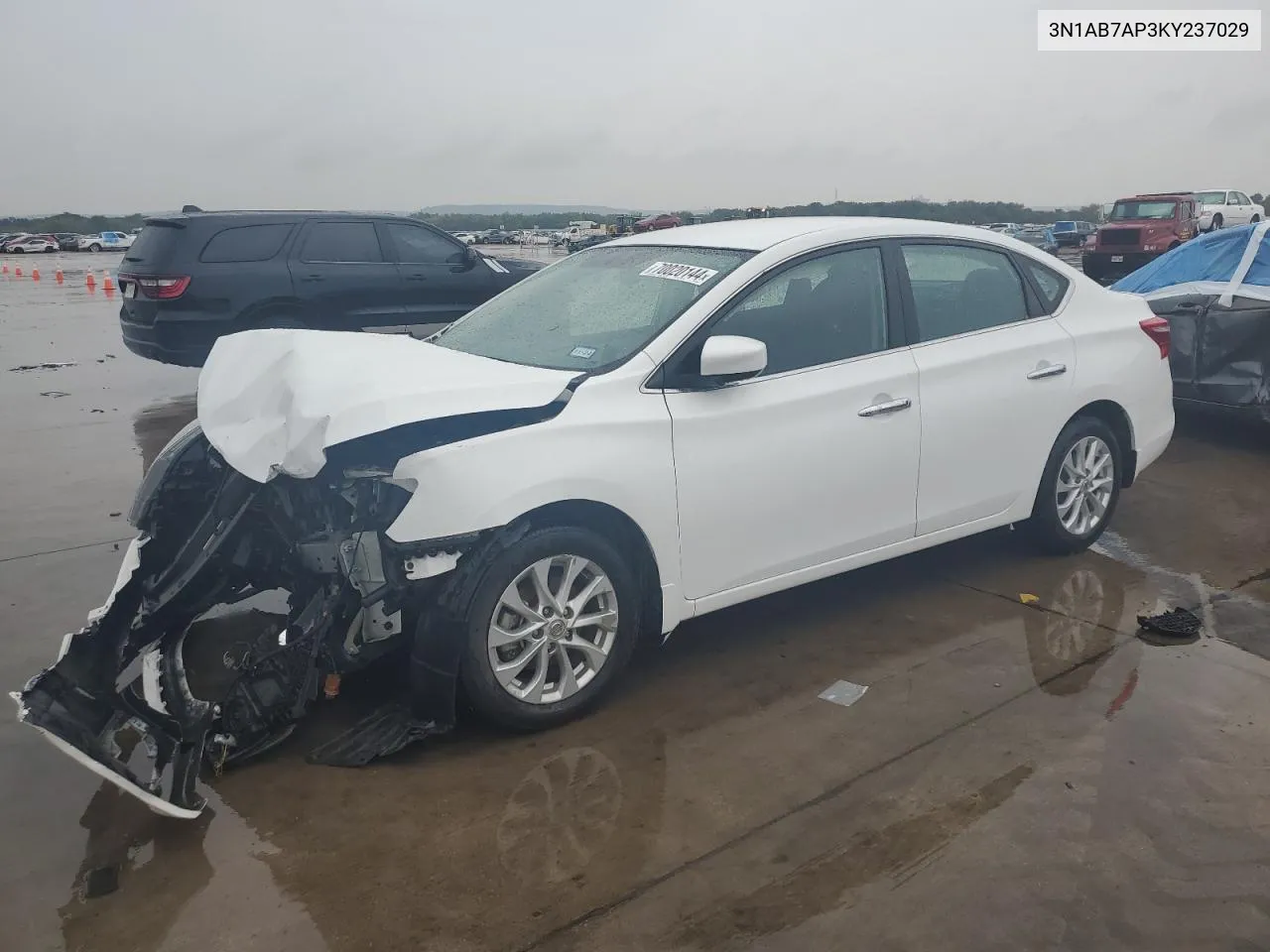 2019 Nissan Sentra S VIN: 3N1AB7AP3KY237029 Lot: 70020144