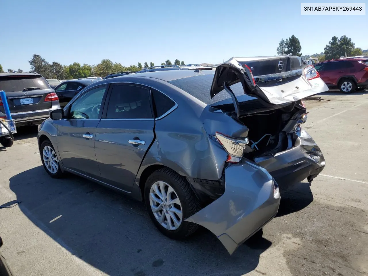 2019 Nissan Sentra S VIN: 3N1AB7AP8KY269443 Lot: 70048314