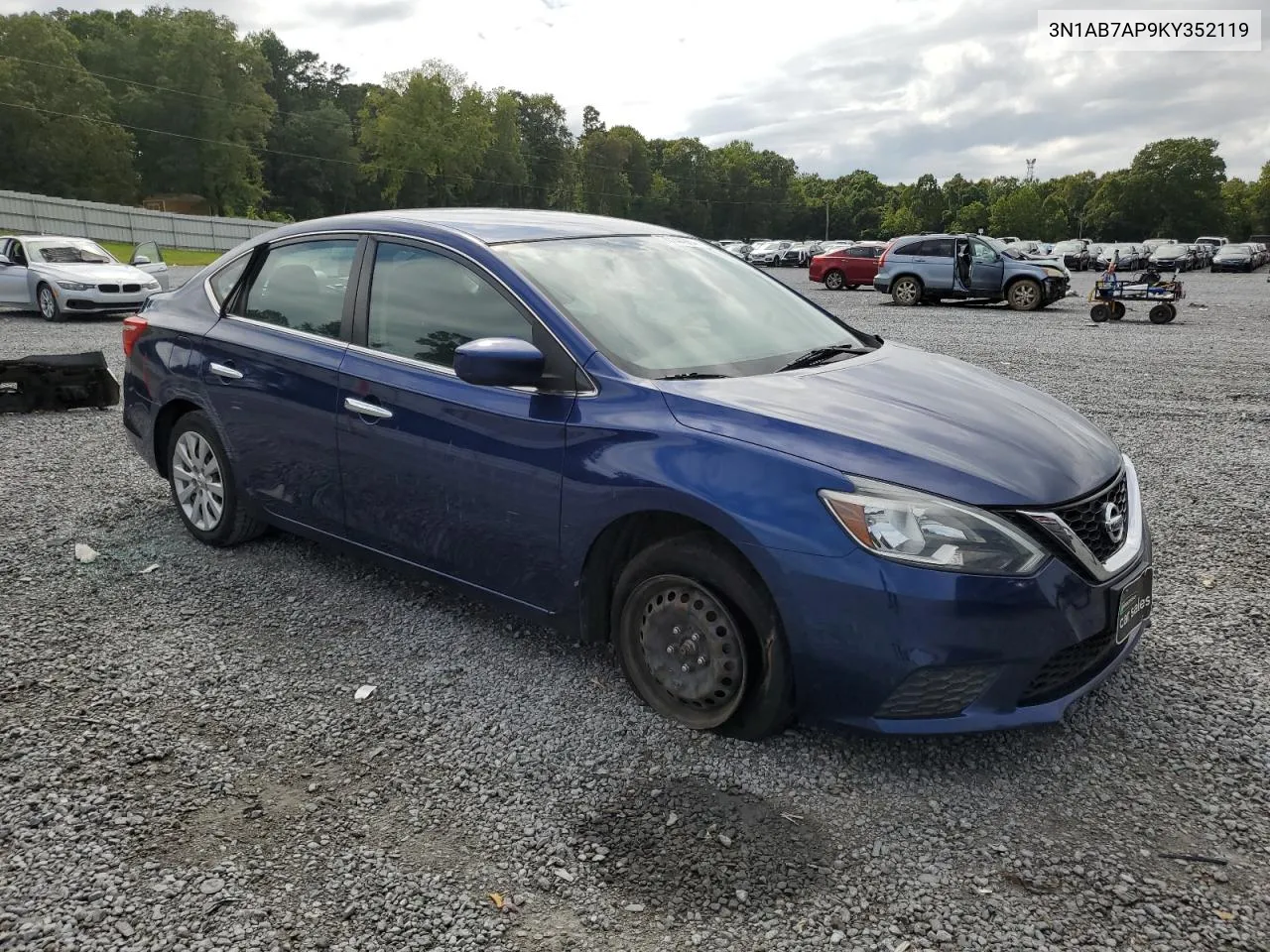 3N1AB7AP9KY352119 2019 Nissan Sentra S