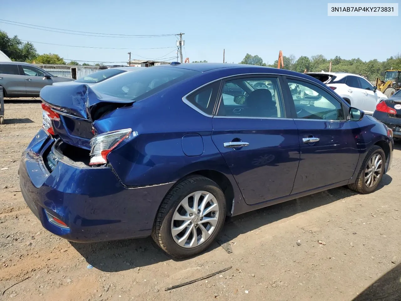 2019 Nissan Sentra S VIN: 3N1AB7AP4KY273831 Lot: 70181794