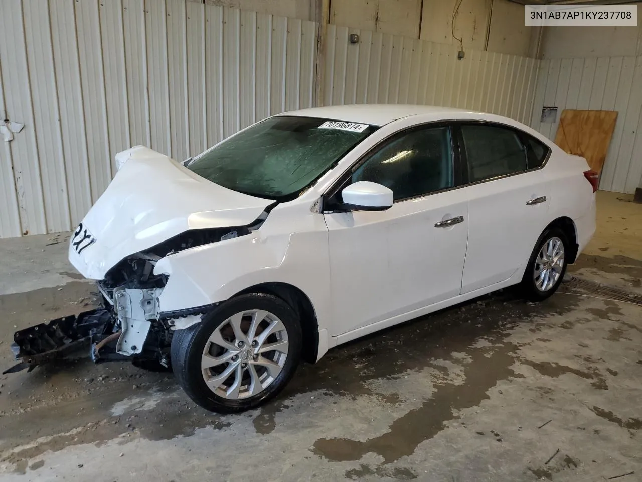 2019 Nissan Sentra S VIN: 3N1AB7AP1KY237708 Lot: 70196814