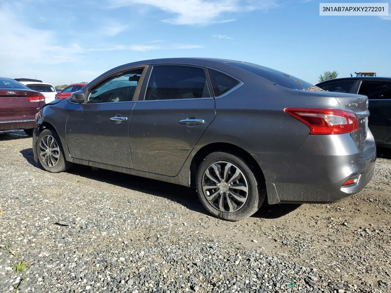 3N1AB7APXKY272201 2019 Nissan Sentra S