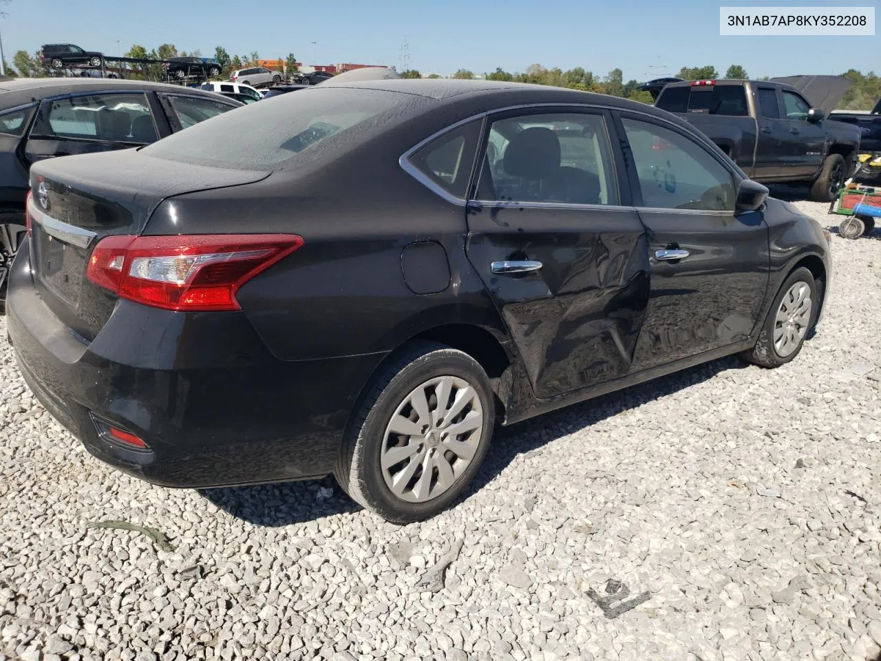 2019 Nissan Sentra S VIN: 3N1AB7AP8KY352208 Lot: 70301894