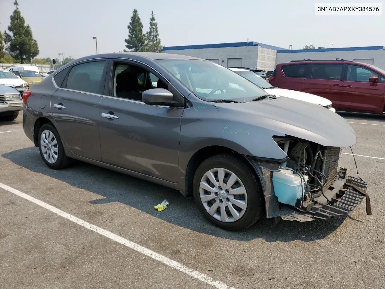 2019 Nissan Sentra S VIN: 3N1AB7APXKY384576 Lot: 70325264