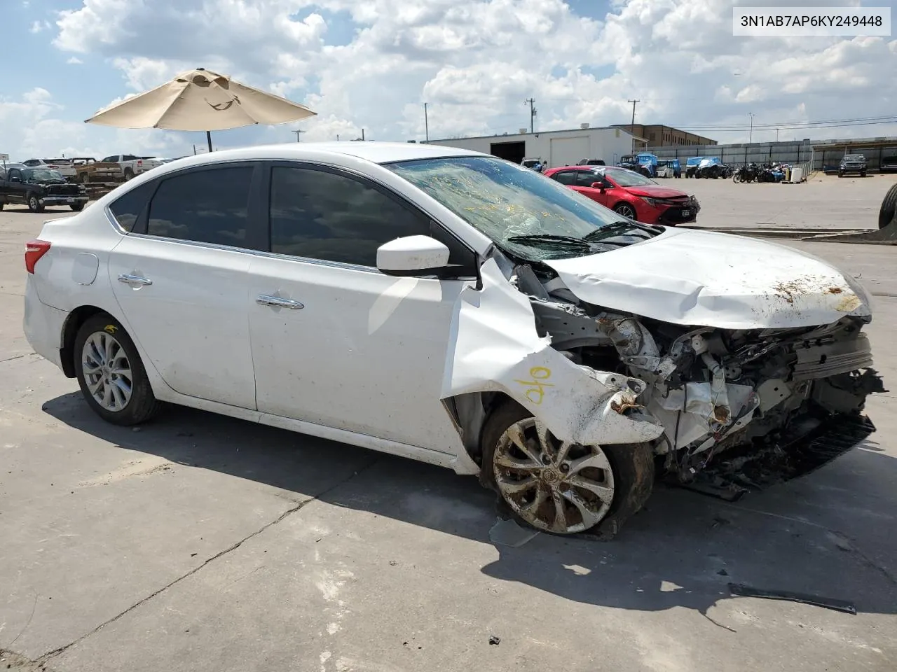 2019 Nissan Sentra S VIN: 3N1AB7AP6KY249448 Lot: 70520094