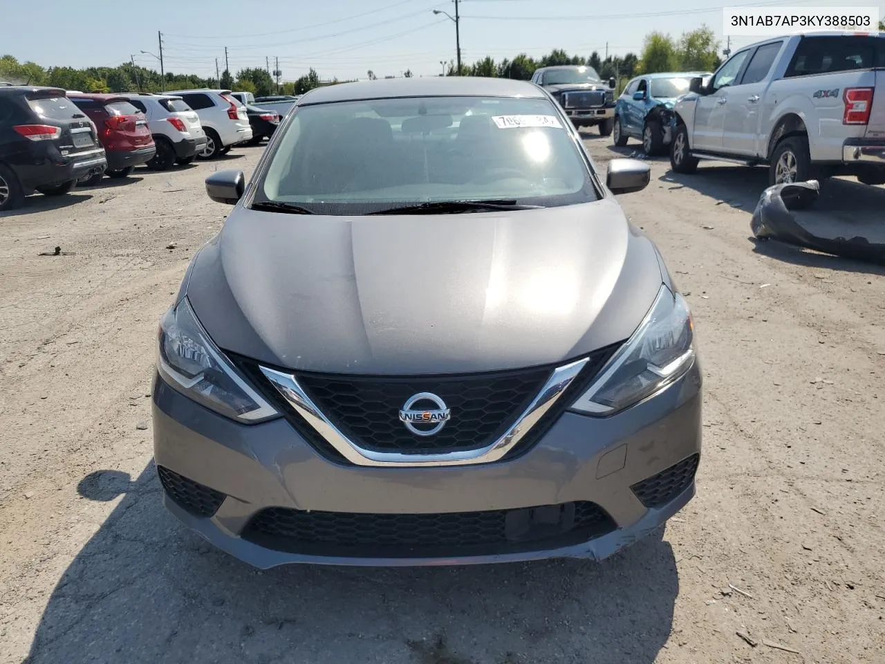 2019 Nissan Sentra S VIN: 3N1AB7AP3KY388503 Lot: 70603984