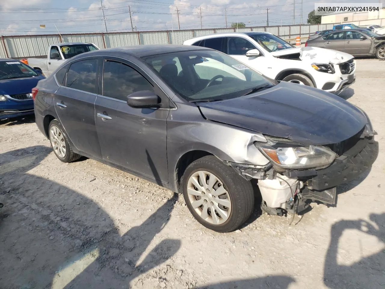 2019 Nissan Sentra S VIN: 3N1AB7APXKY241594 Lot: 70625764