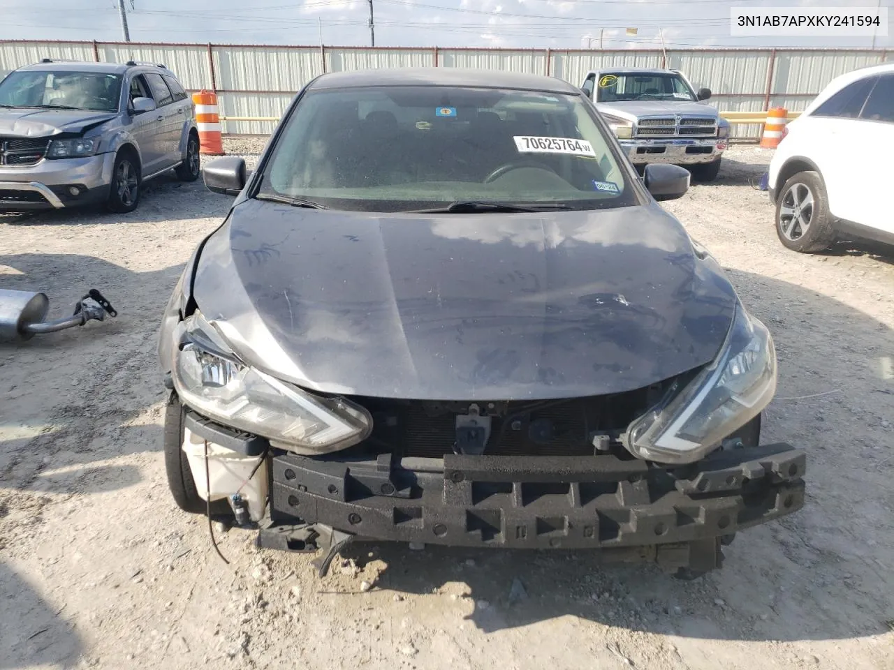 2019 Nissan Sentra S VIN: 3N1AB7APXKY241594 Lot: 70625764