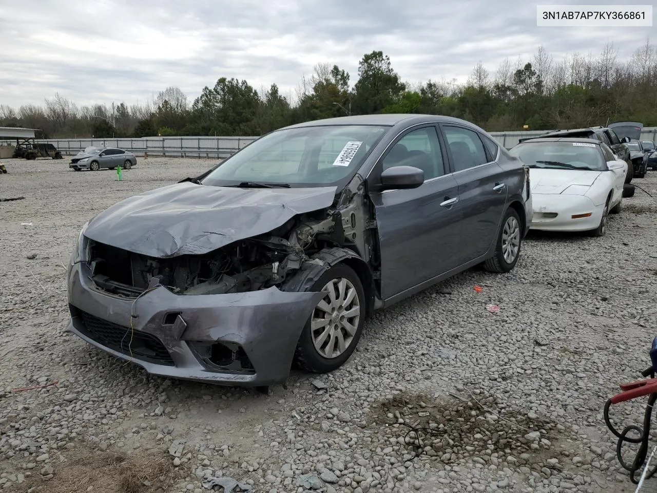 2019 Nissan Sentra S VIN: 3N1AB7AP7KY366861 Lot: 70646984