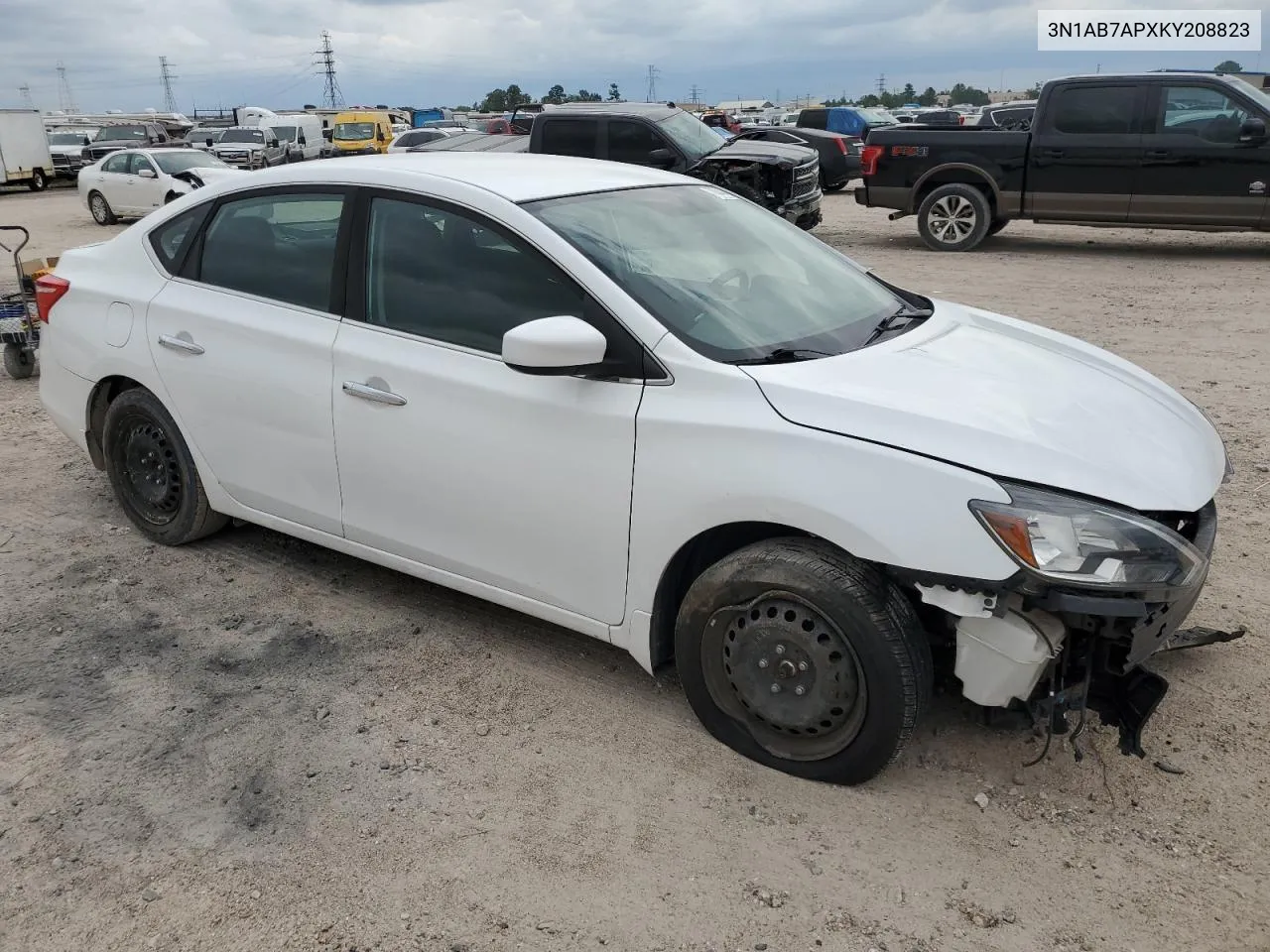 2019 Nissan Sentra S VIN: 3N1AB7APXKY208823 Lot: 70647494