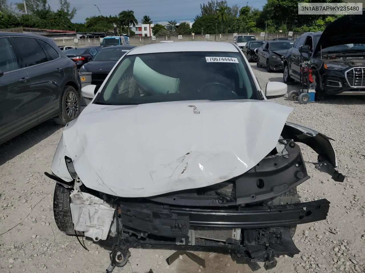 2019 Nissan Sentra S VIN: 3N1AB7AP9KY235480 Lot: 70674444