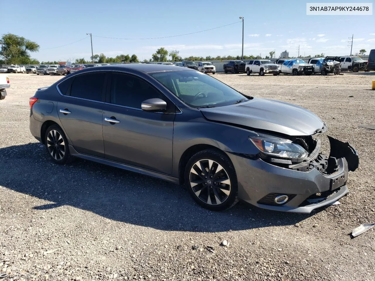 2019 Nissan Sentra S VIN: 3N1AB7AP9KY244678 Lot: 70674694