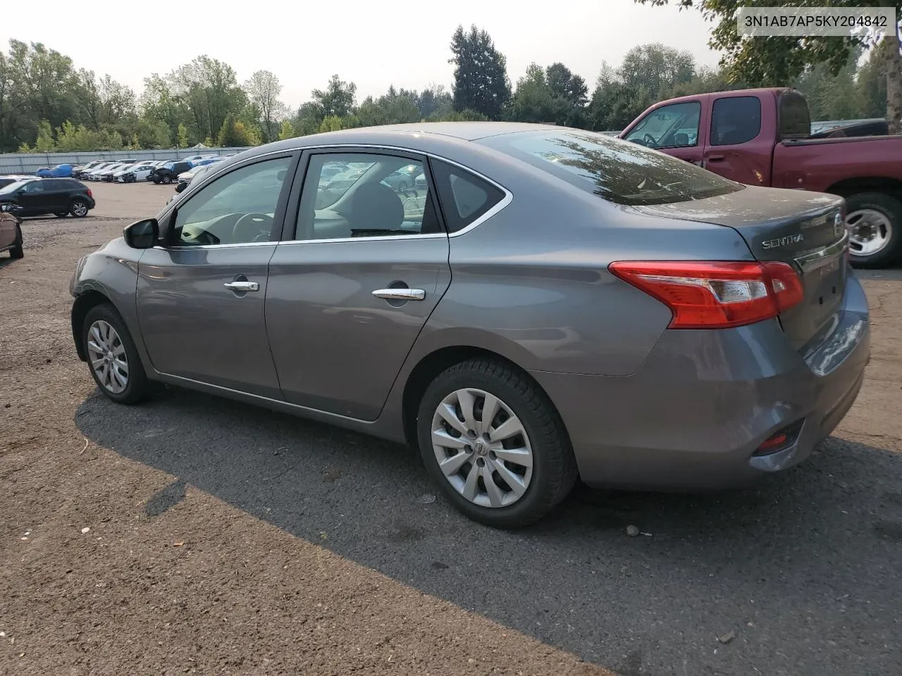 2019 Nissan Sentra S VIN: 3N1AB7AP5KY204842 Lot: 70711304