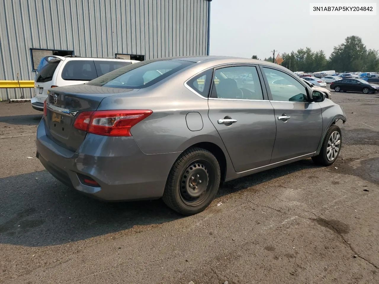 2019 Nissan Sentra S VIN: 3N1AB7AP5KY204842 Lot: 70711304