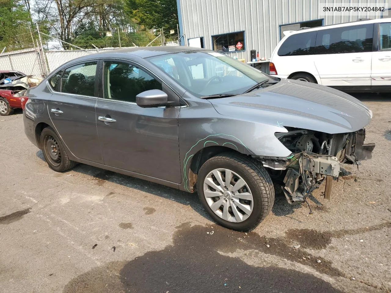 3N1AB7AP5KY204842 2019 Nissan Sentra S