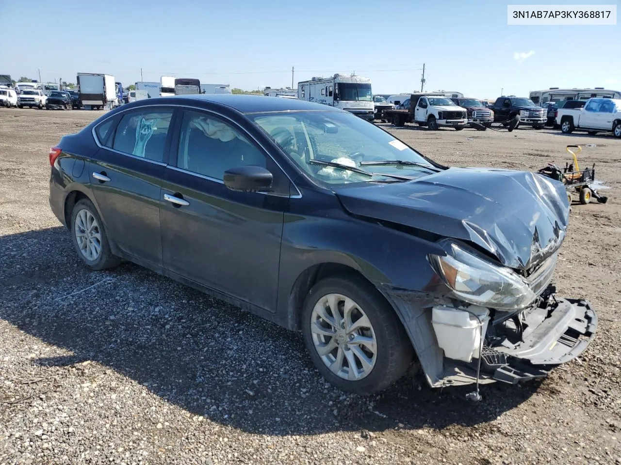 2019 Nissan Sentra S VIN: 3N1AB7AP3KY368817 Lot: 70718664