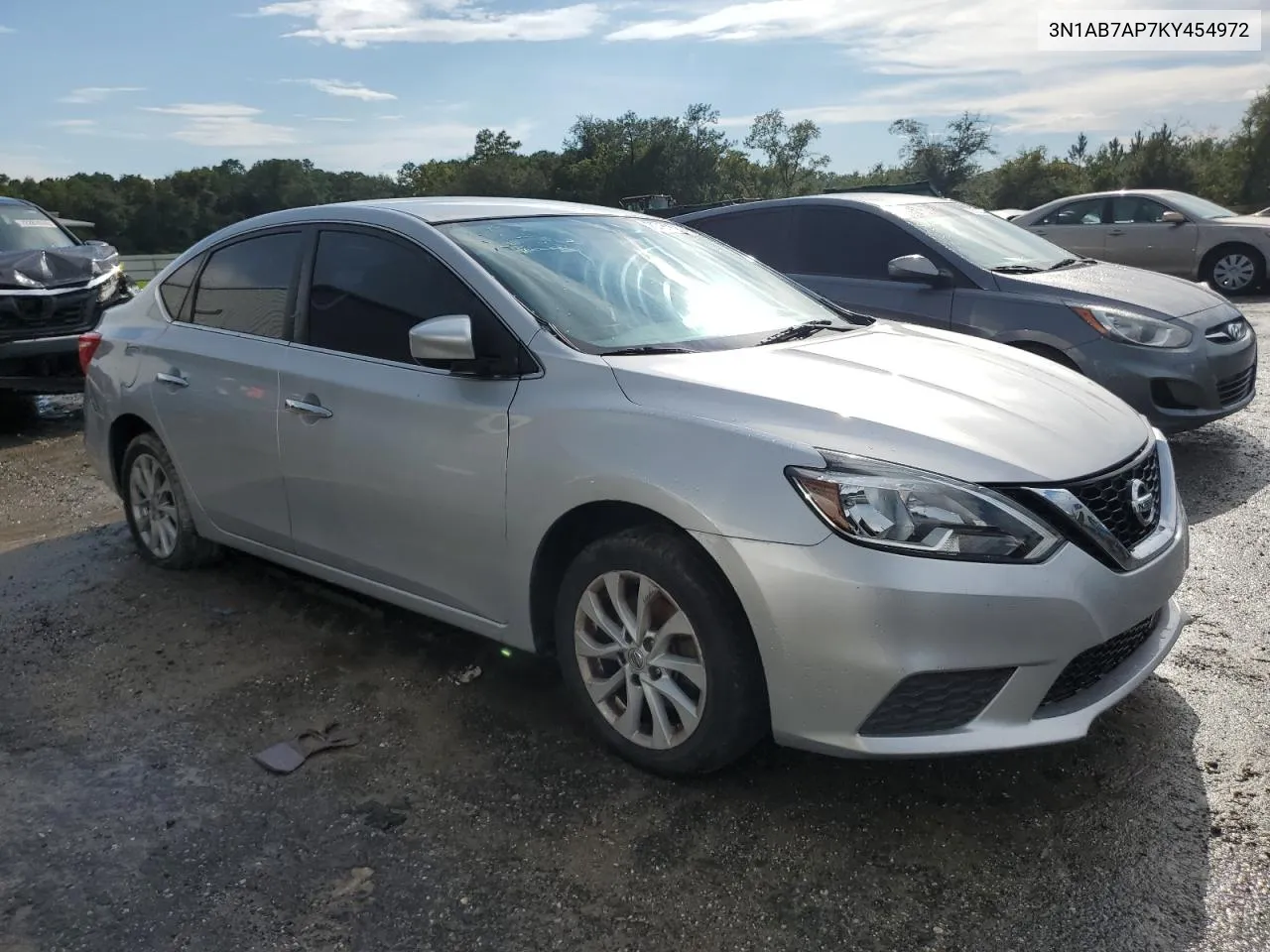 2019 Nissan Sentra S VIN: 3N1AB7AP7KY454972 Lot: 70753624