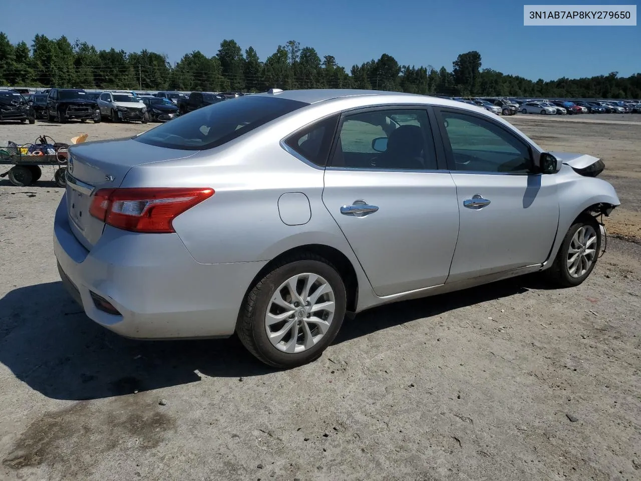 3N1AB7AP8KY279650 2019 Nissan Sentra S