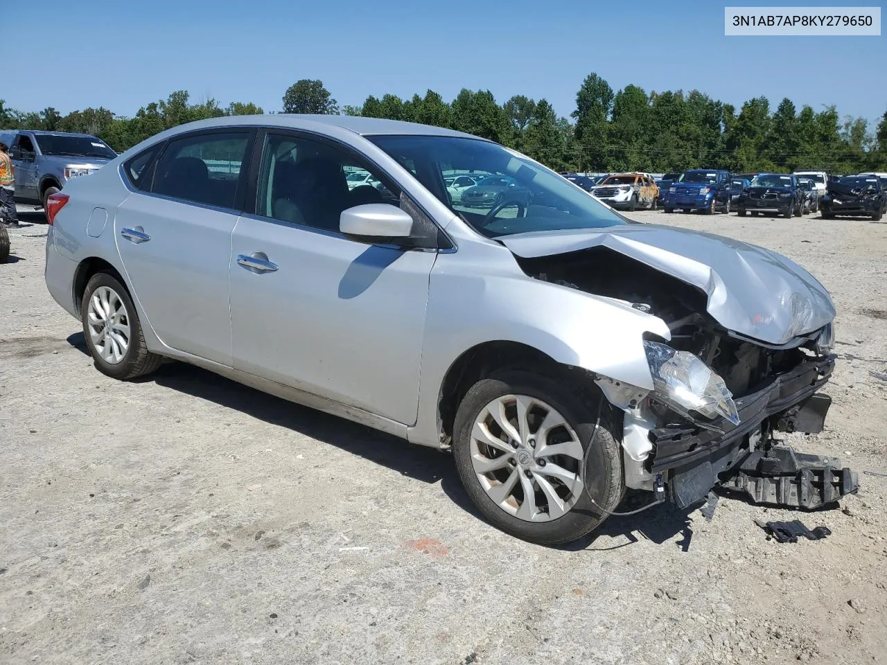 3N1AB7AP8KY279650 2019 Nissan Sentra S