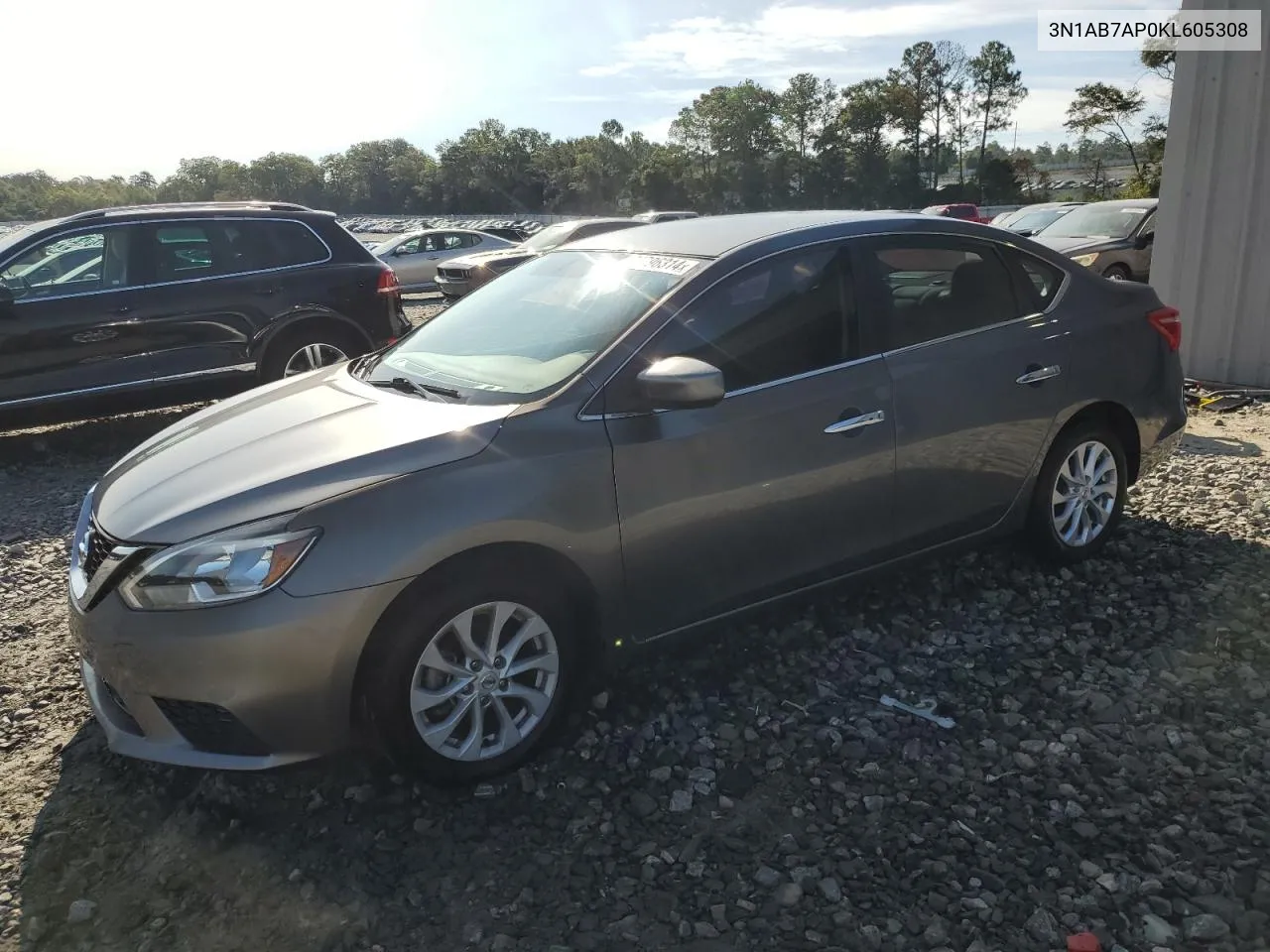 2019 Nissan Sentra S VIN: 3N1AB7AP0KL605308 Lot: 70796314