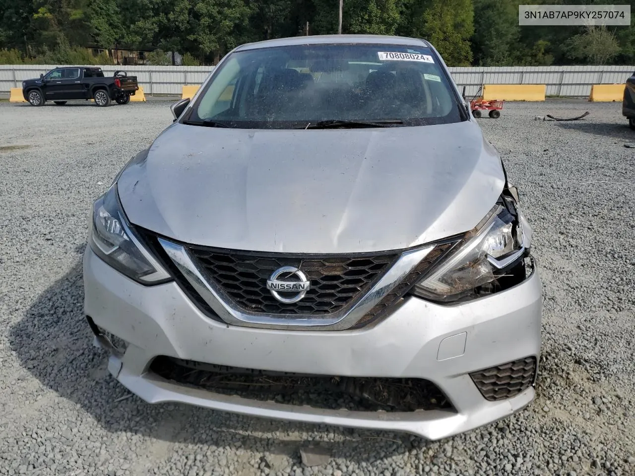 2019 Nissan Sentra S VIN: 3N1AB7AP9KY257074 Lot: 70808024