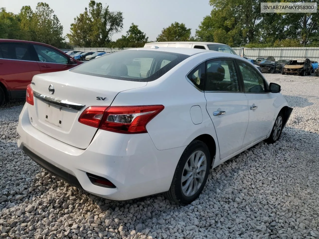 3N1AB7AP4KY358300 2019 Nissan Sentra S