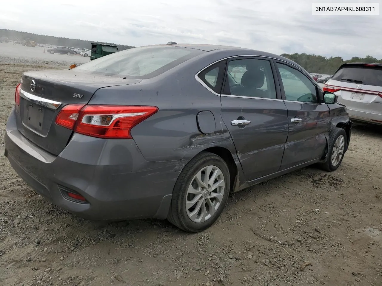 2019 Nissan Sentra S VIN: 3N1AB7AP4KL608311 Lot: 70858684