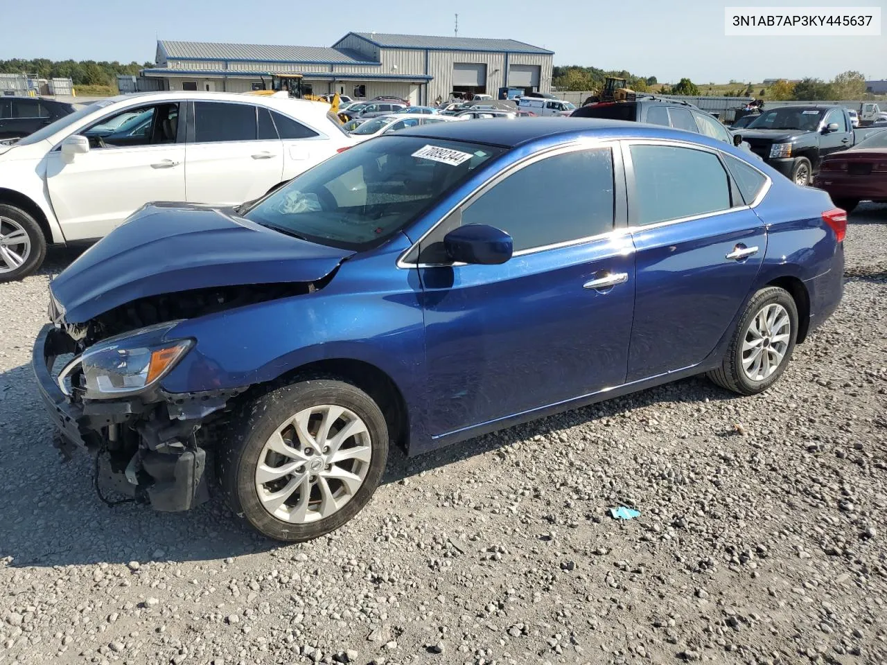 2019 Nissan Sentra S VIN: 3N1AB7AP3KY445637 Lot: 70892344