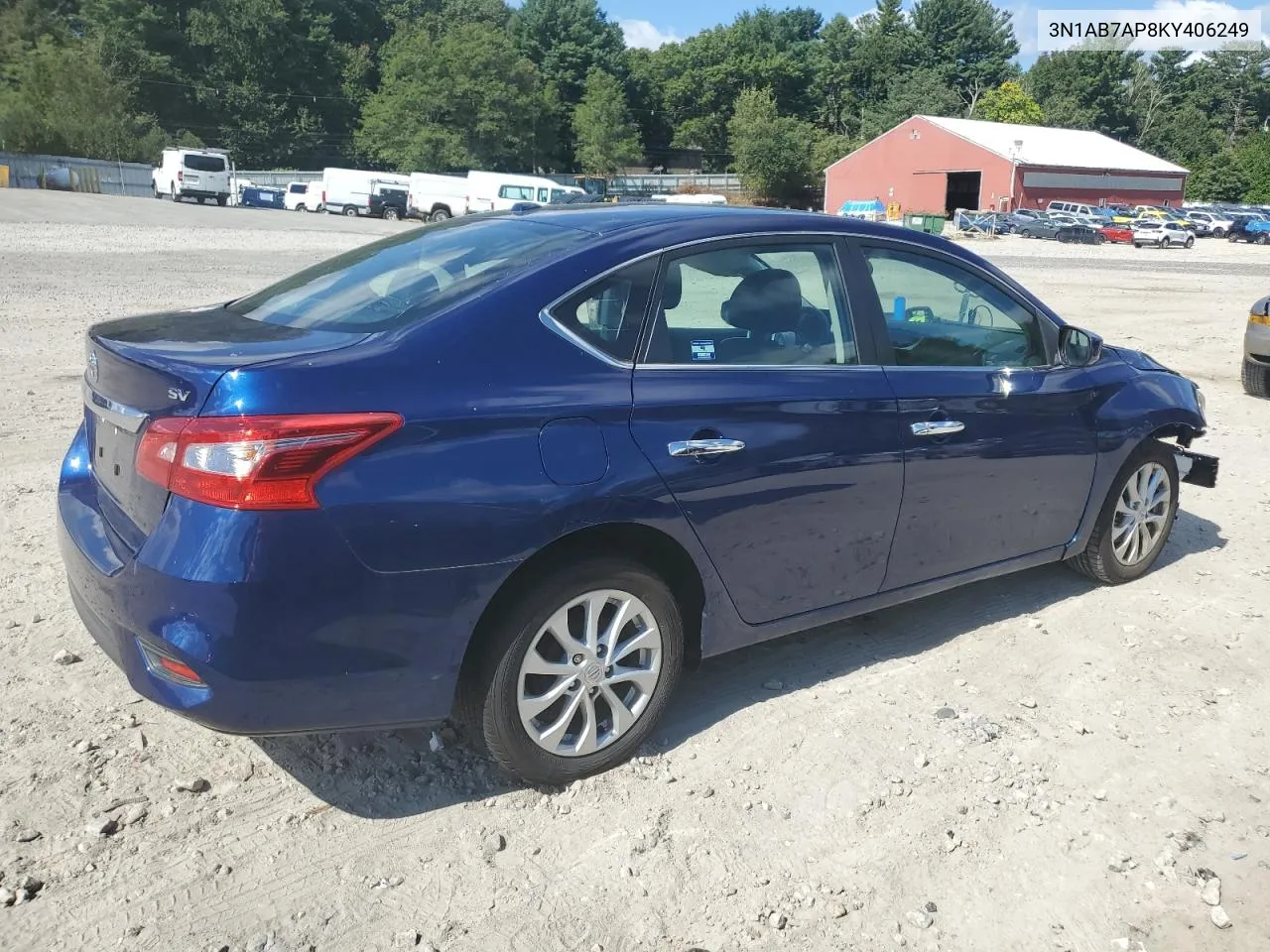 2019 Nissan Sentra S VIN: 3N1AB7AP8KY406249 Lot: 70955094