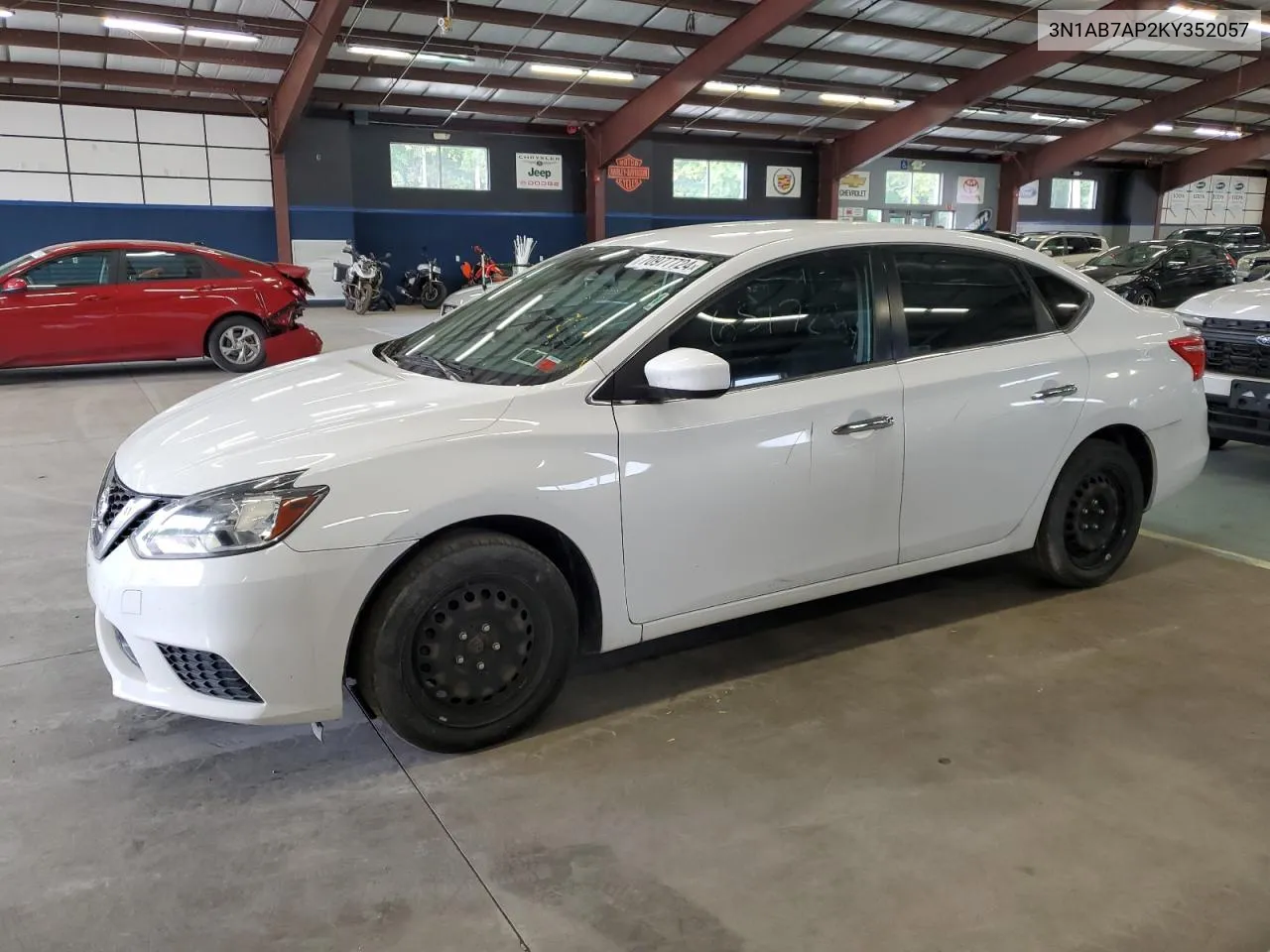 2019 Nissan Sentra S VIN: 3N1AB7AP2KY352057 Lot: 70977724