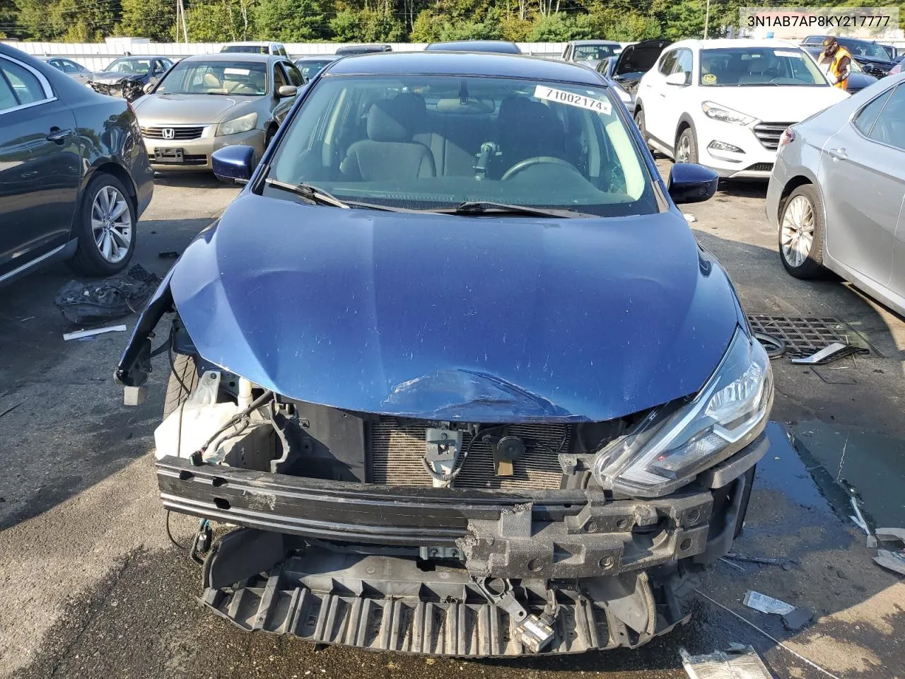 2019 Nissan Sentra S VIN: 3N1AB7AP8KY217777 Lot: 71002174