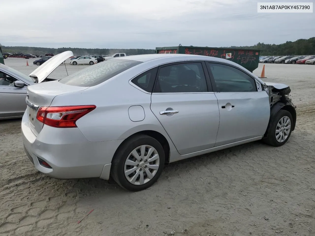 2019 Nissan Sentra S VIN: 3N1AB7AP0KY457390 Lot: 71065624