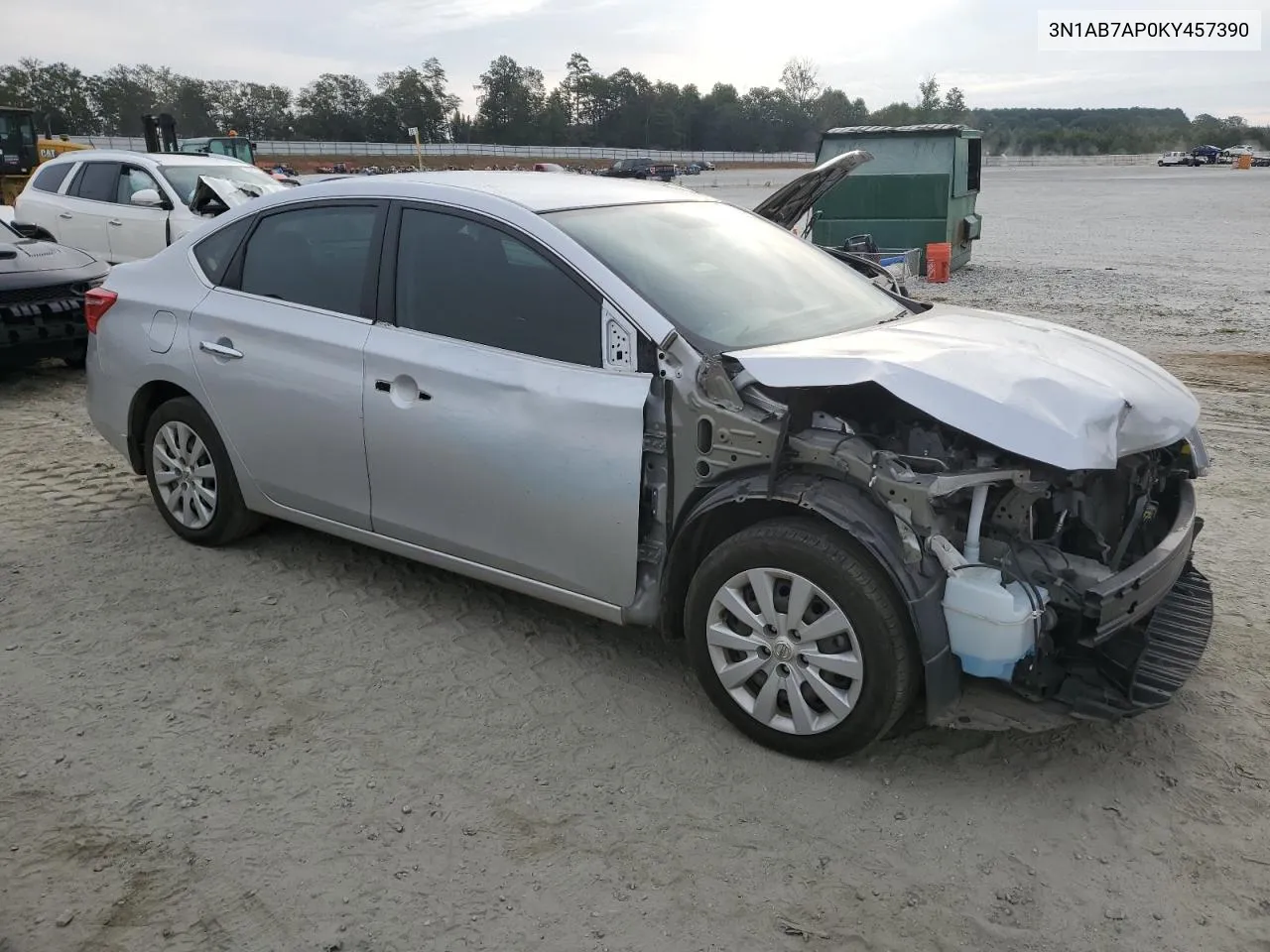 2019 Nissan Sentra S VIN: 3N1AB7AP0KY457390 Lot: 71065624